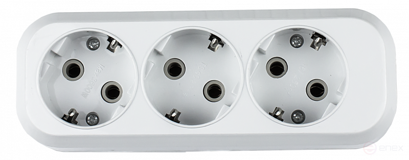 Колодка УЗ-3-GRAND трехместная с заземлением 5130 IN HOME