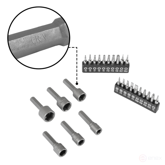 Набор ручного инструмента BORT BTK-114