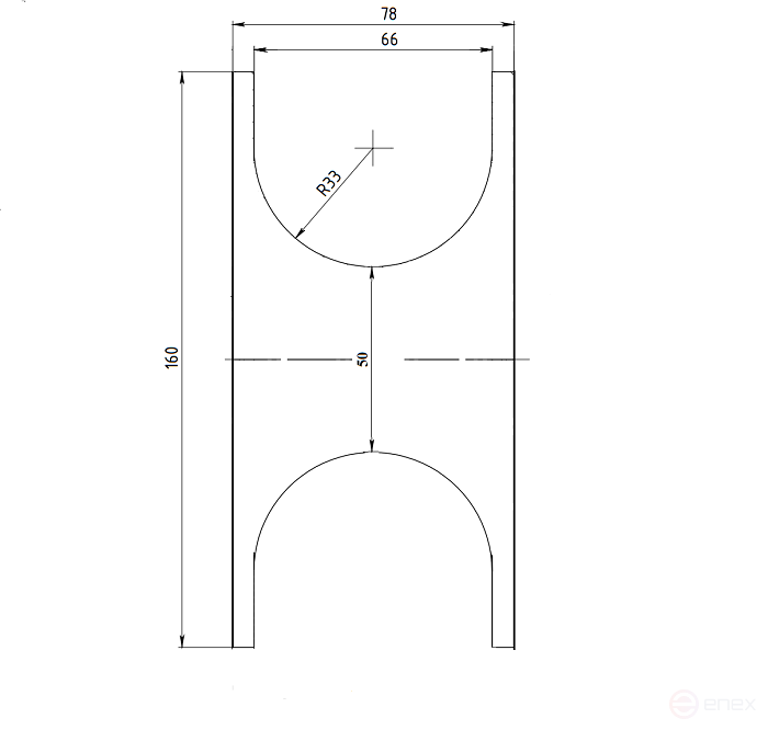 Aluminum working shaft (replaceable coil) SHAFT-65A for cable roller on axle with bearings, M10 MALIEN