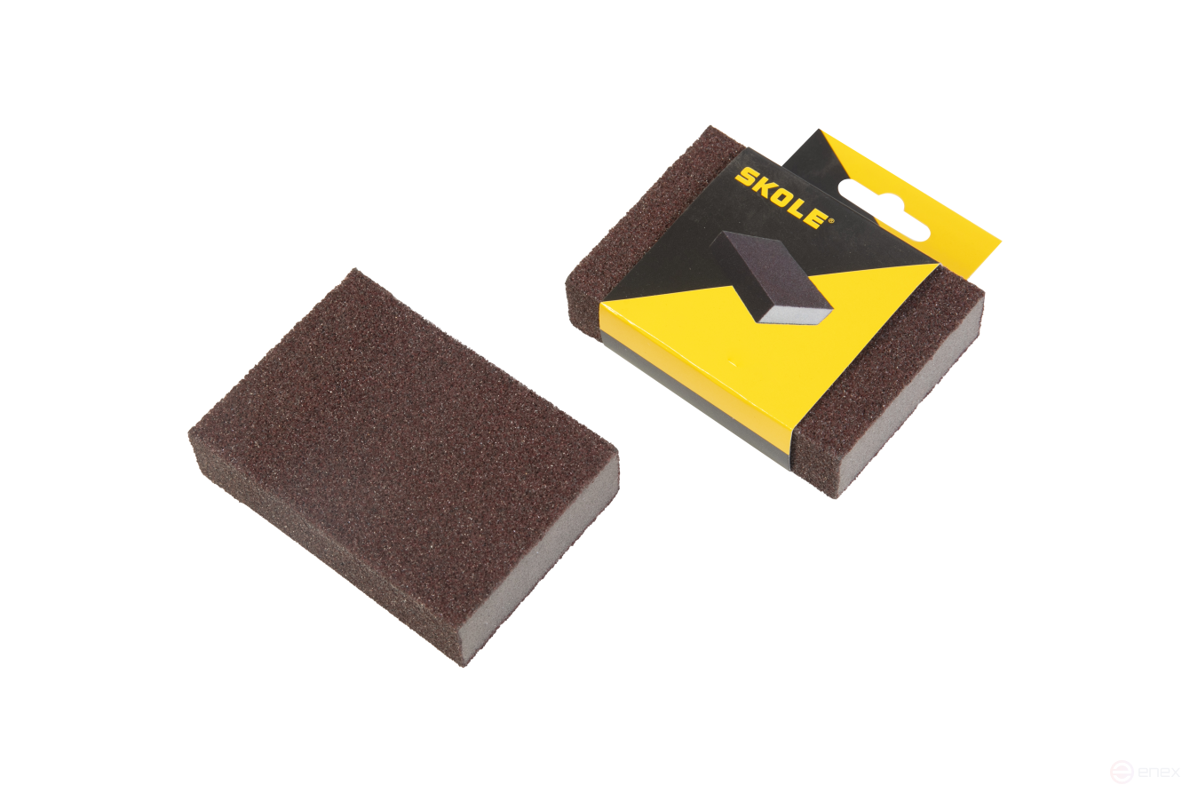 Губка для шлифования Skole p220 (прямоугольная) 1упаковка/12шт GS1-220
