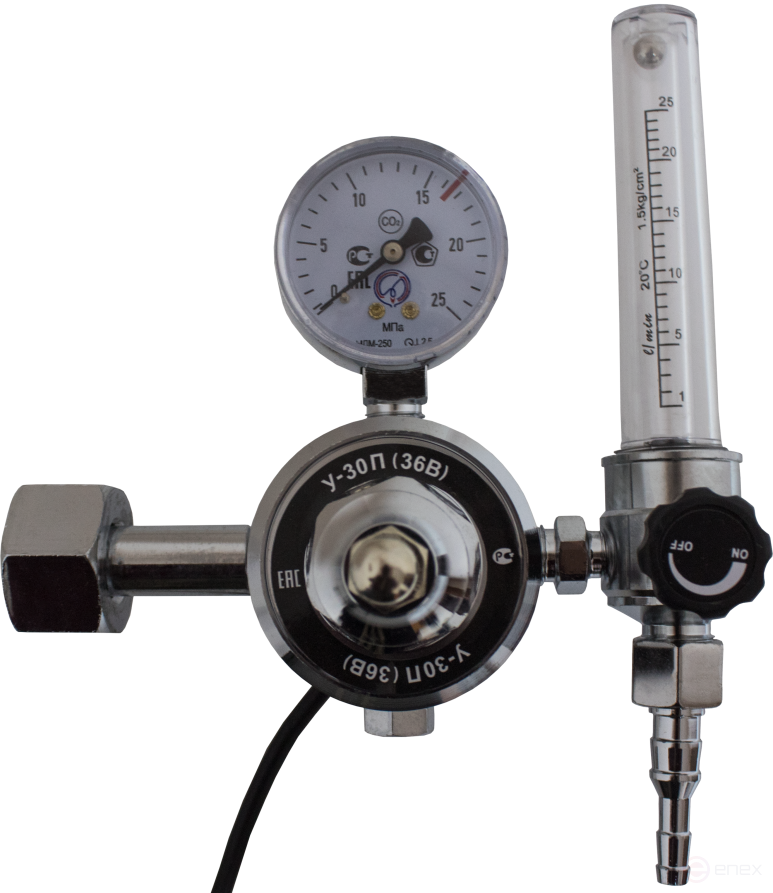 Регулятор УГЛЕКИСЛОТНЫЙ У-30П (К) (С РОТАМЕТРОМ)