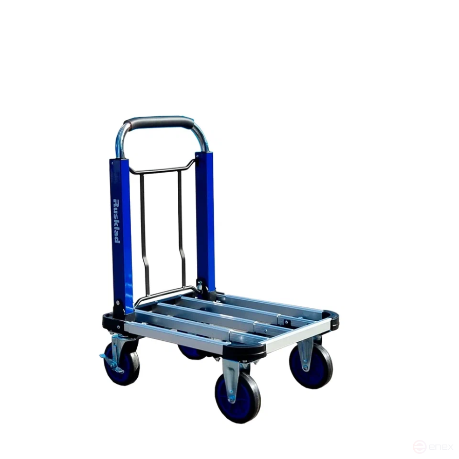 Aluminum folding platform trolley TP 150 And wheels d 100 mm