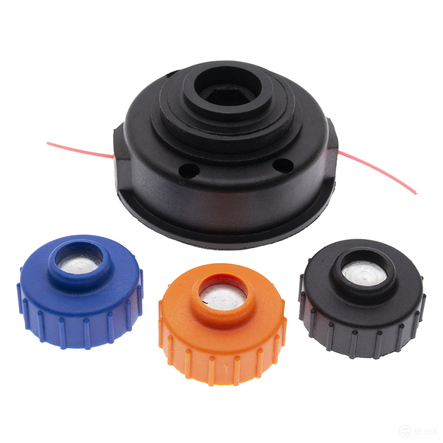 Катушка для триммера 10N, унив-ая с переходниками: болт М6х1.25, М8х1.25 левая, М8х1.25, ЧЕГЛОК (50)