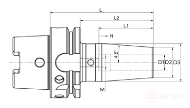 Патрон термозажимной NORGAU industrial D14x160 мм, HSK-A63, DIN69893