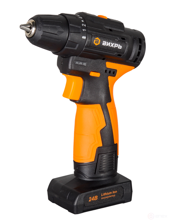 Cordless screwdriver drill Vortex DA-24L-2K/B (brushless motor)