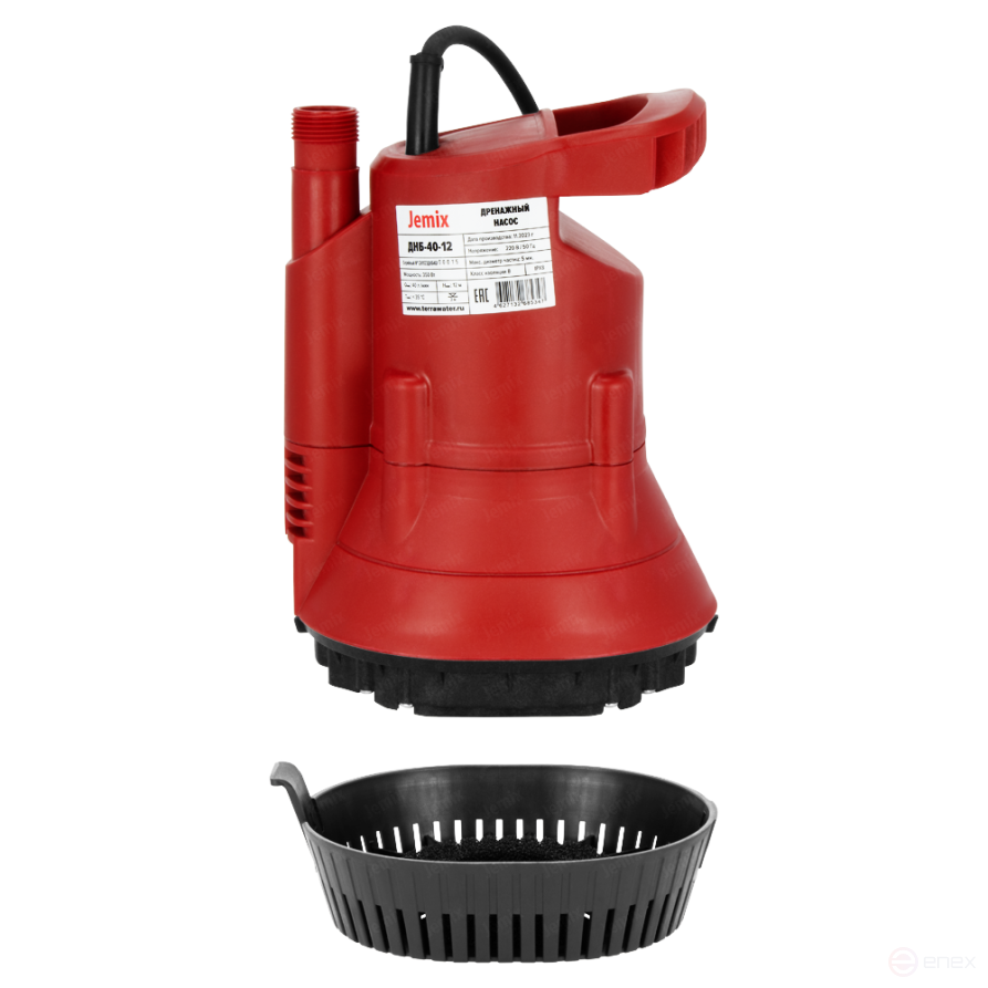 ДНБ-40-12, Бочковой дренажный насос JEMIX, 350 Вт