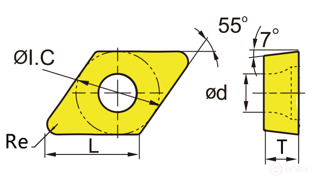 Пластина DCGT070202-AK