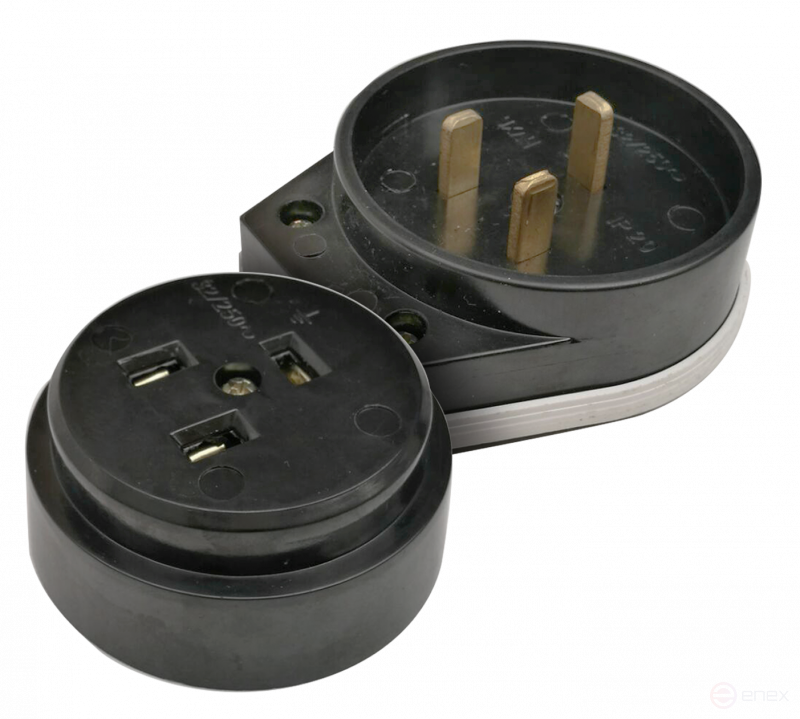 Plug Furnace RS/HS Carbolite 32A 250V Black 9114 IN HOME