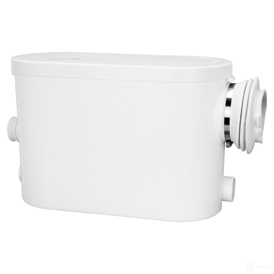 STP-200 LUX, Toilet pump chopper. Side connection of toilet, sink and shower. Production. 145 l/min. Powerful. 400 Watts.