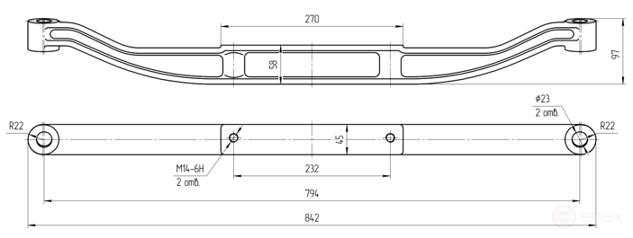 Балка опоры двигателя 509-1001018А
