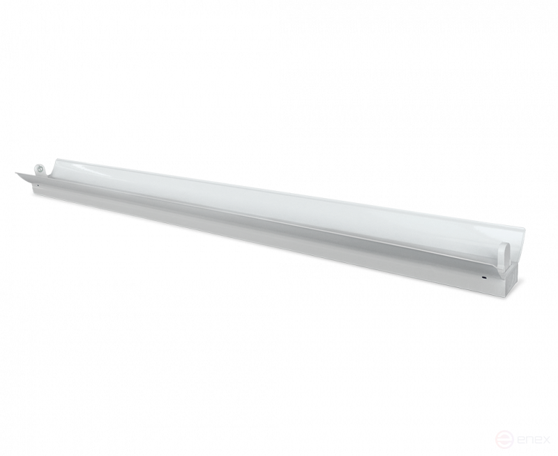 Светильник под светодиодную лампу SPO-101-1R 1хLED-T8-1200 G13 230В IP20 1200мм с рефлектором IN HOME