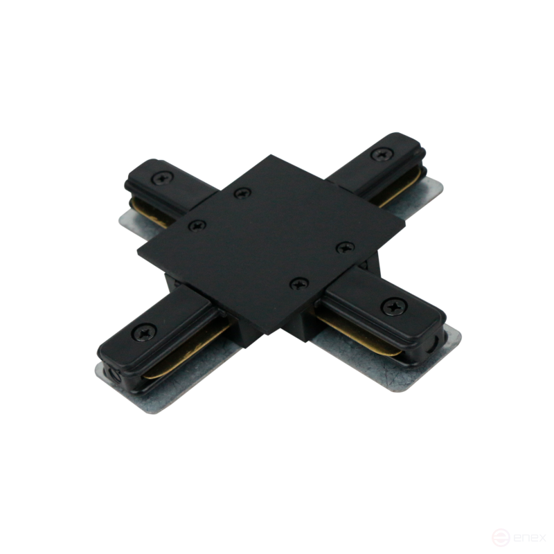 Коннектор шинопровода X-образный XC-B-TL черный серии TOP-LINE IN HOME