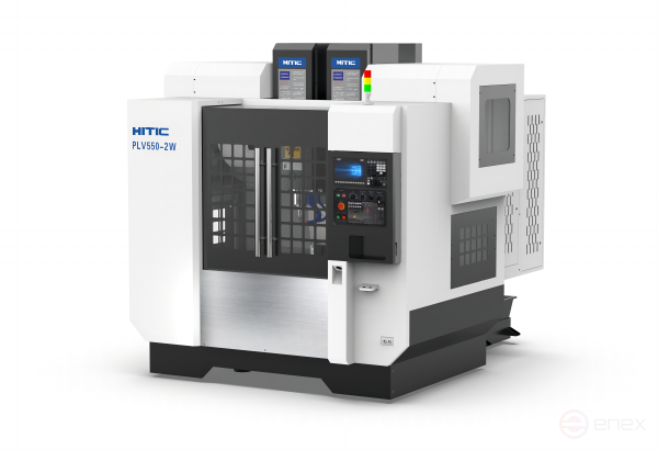 Вертикально-фрезерный двухшпиндельный обрабатывающий центр HITIC PLV550-2W