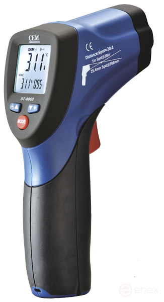 Infrared thermometer DT-8863 CEM (pyrometer) (State Register of the Russian Federation)