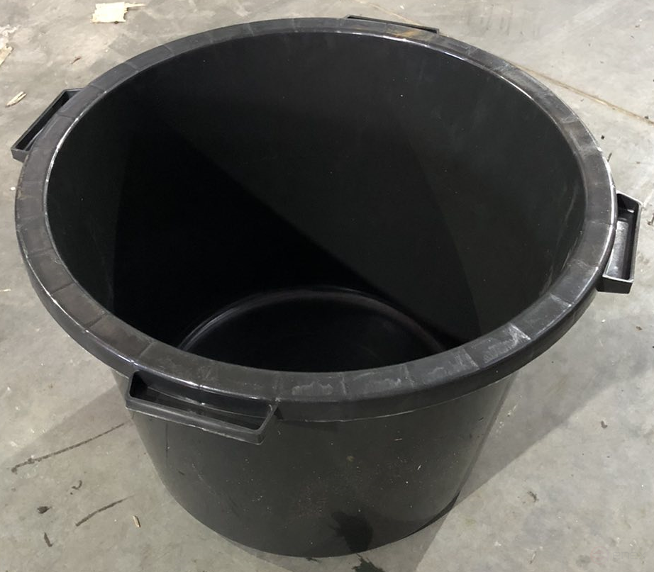 Round construction basin 40L, polypropylene, 350*475, weight 1,250