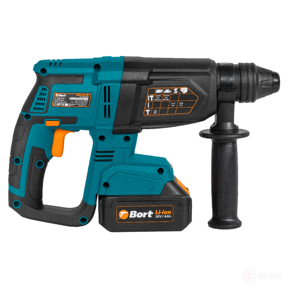 Перфоратор аккумуляторный BORT BHD-20Li-BL (2x4,0А.ч)