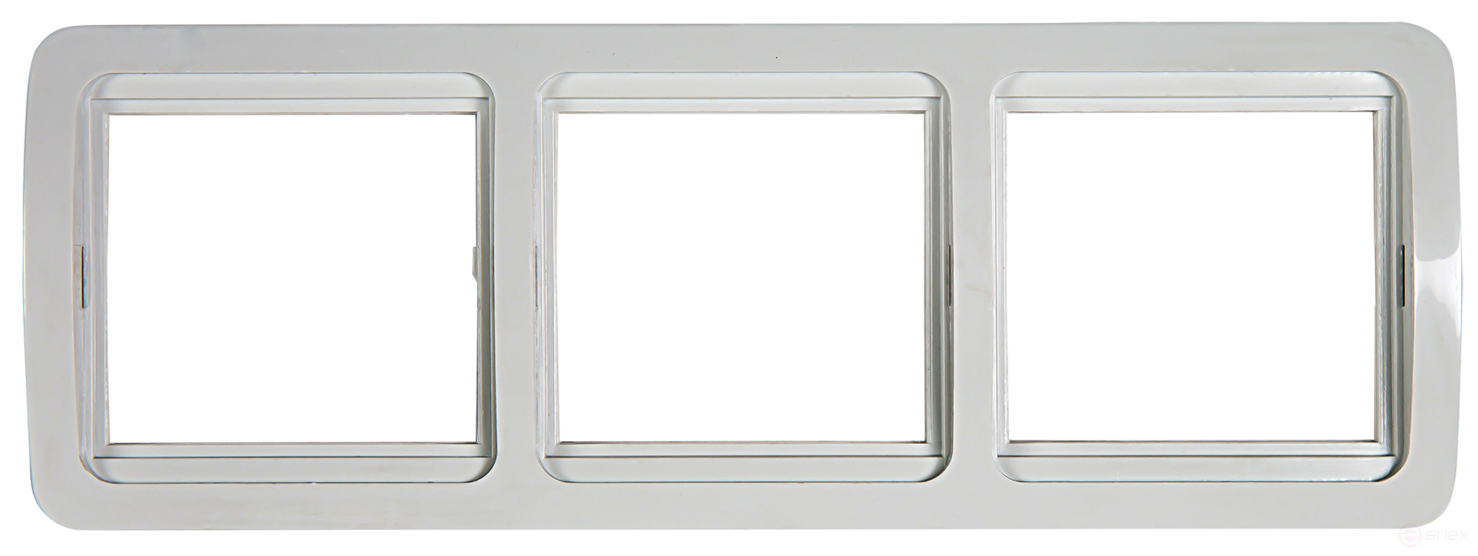 Рамка тройная горизонтальная CLASSICO белая 2303H IN HOME