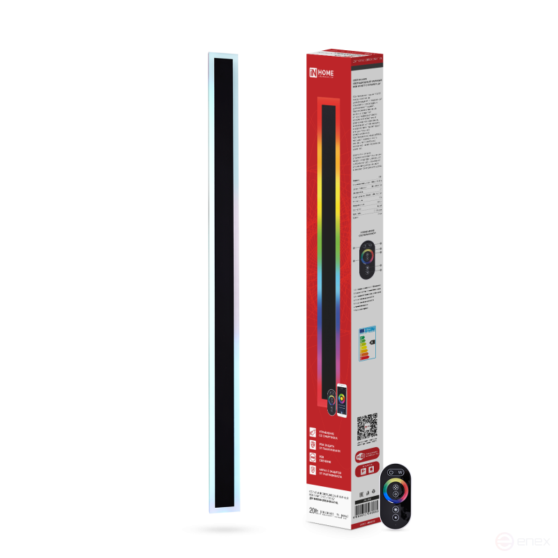 Светильник уличный светодиодный ДБУ MARS60-20RGB-SMART-ВL 20Вт 600x80 с пультом ДУ IP54 черный IN HOME