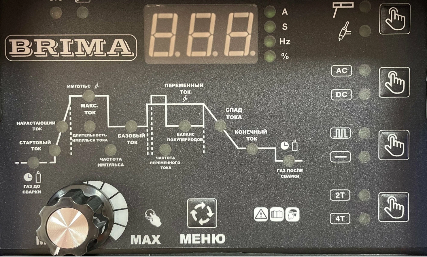 УСТ-КА ИНВ. АРГОН-ДУГ.СВАРКИ TIG 200P AC/DC"BRIMA" DIGITAL