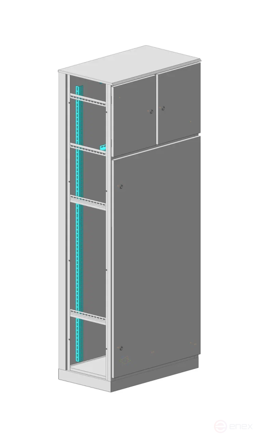 MULTICOLOR Корпус ВРУ-3 IP-54 (800x1800x450) со съемными боковыми панелями (ШхВхГ) RAL 7035; без монтажных панелей