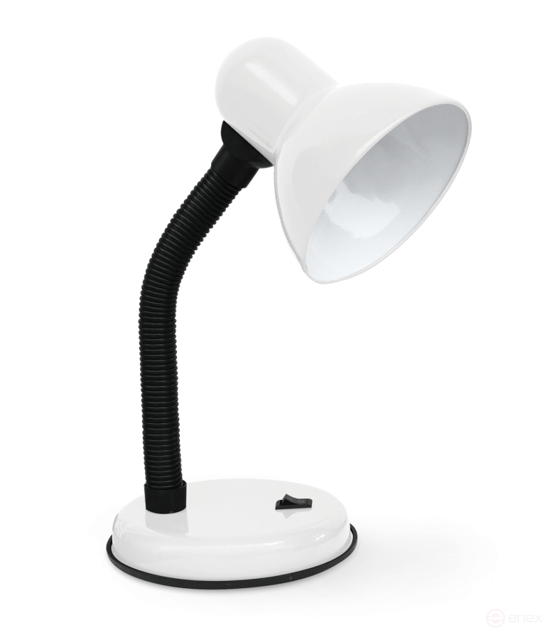 Светильник настольный под лампу на основании СНО 22Б-E27 230В БЕЛЫЙ (с подвесом) IN HOME