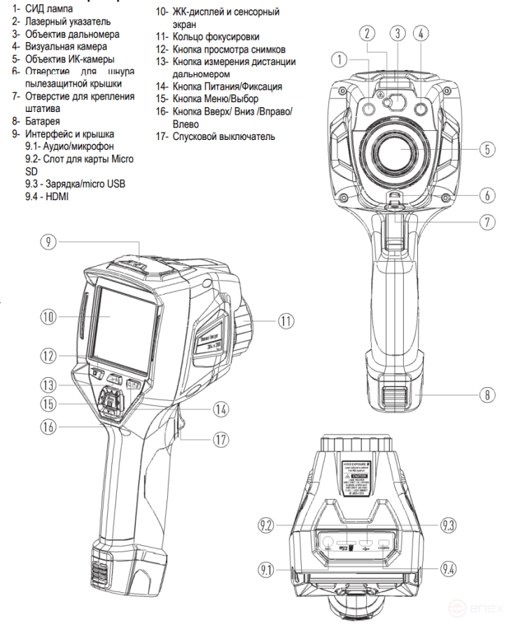 DT-9887 Тепловизор профессиональный