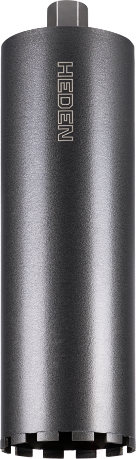 Heden diamond crown 152x450 mm, 1 1/4" UNC, 12 segments, art. 410.012
