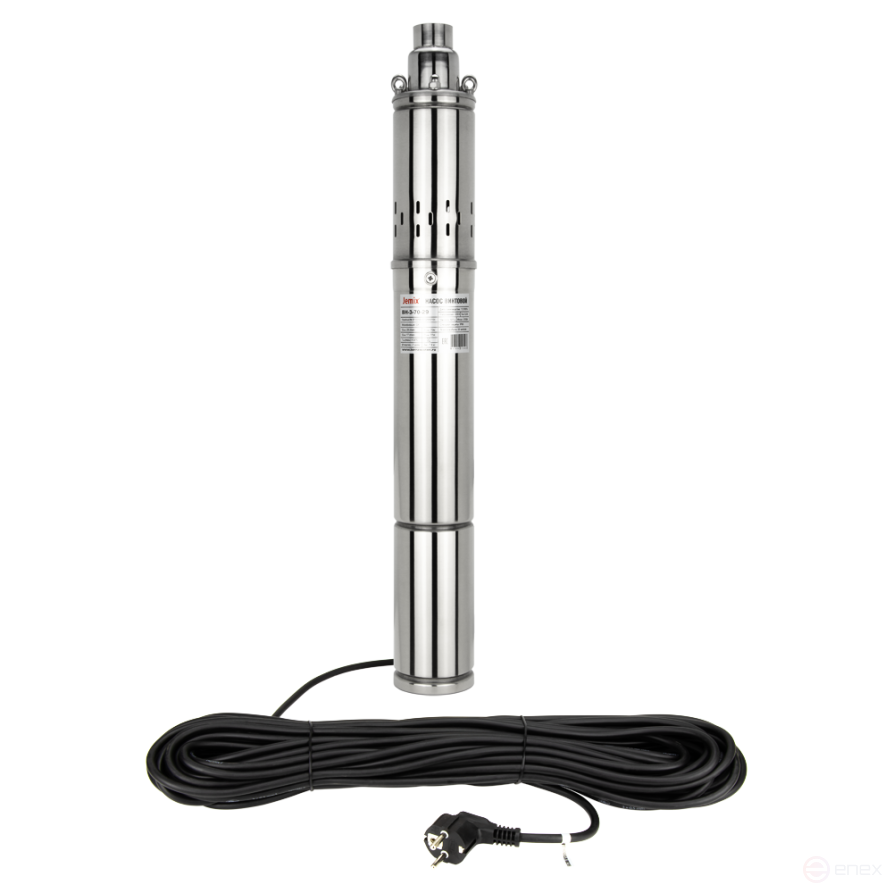 VN-3-70-29 (3-QGB-1-15M), Screw pump Ø 76 mm (3 inches), 370 W, JEMIX