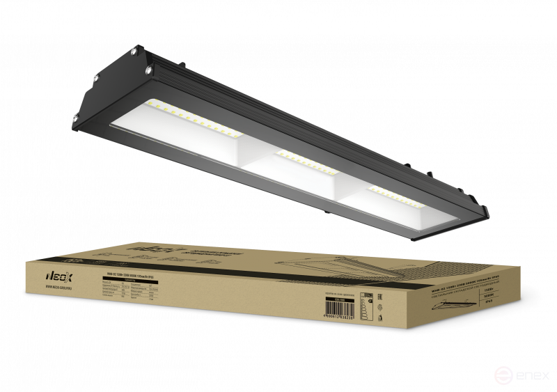 Warehouse LED Lamp WHB-02 150W 230V 5000K 15750Lm 105Lm/W IP65 without ripple NEOX