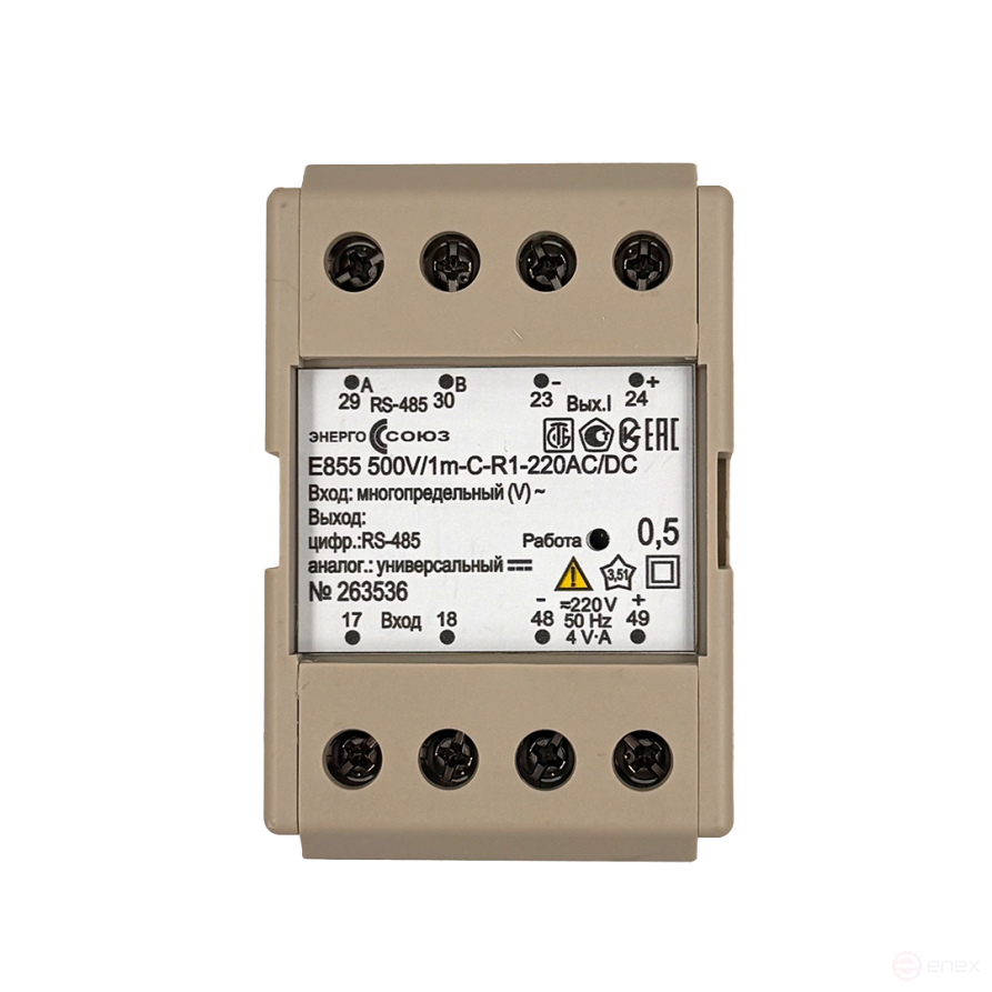 Е855 500V/1m-C-R1-220AC/DC, M8 Преобразователь