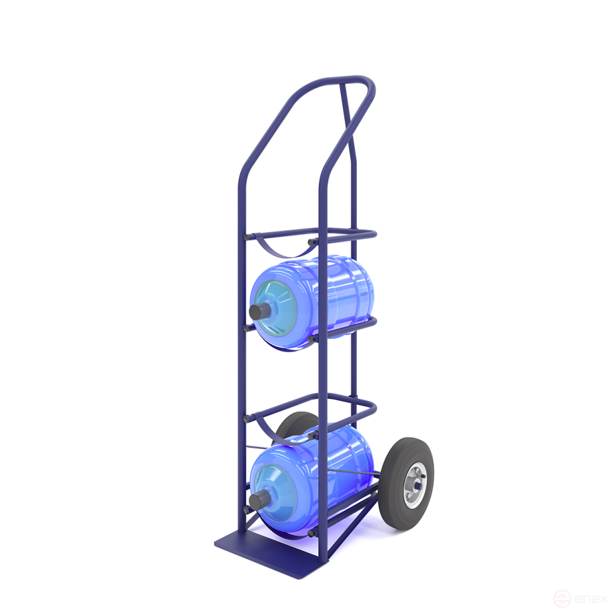 Тележка для перевозки 4-х баллонов воды ВД 4 (колёса литые d 250)