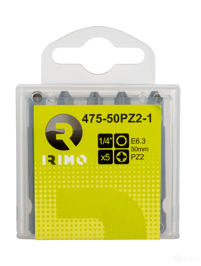 Биты PZ3 50 мм 1/4, 5 шт.