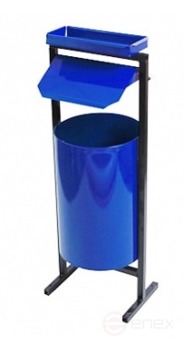 Урна металлическая круглая У-3 (15л) с пепельницей, в коробке