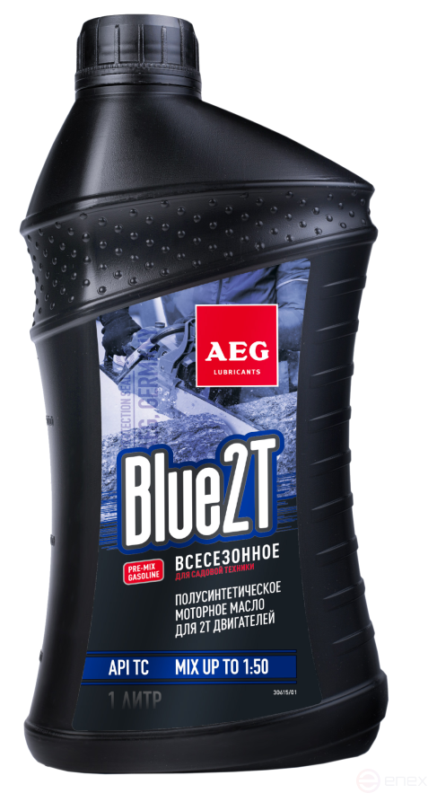AEG Semi Synthetic 2T Motor Oil API TC Масло 2Т п/с, 1 л