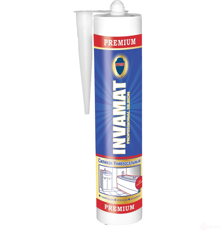 INVAMAT 101-U UNIVERSAL SILICON Герметик силиконовый, картридж 310 мл (белый)