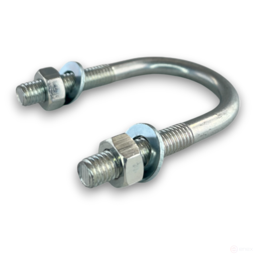 Керн Комплект хомут U образный гост 24137-80 м8х36 + 2 гайки + 2шайбы. Оцинкованный. 10 комплектов RKU00080362010