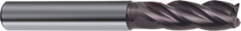 Monolithic carbide milling cutter for processing stainless steels, d-6.5 mm