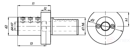 Оправка для расточных резцов NORGAU industrial, Е2-50x90х12