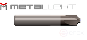 Concave radius milling cutter (with reverse radius), d-10 mm, r-2 mm