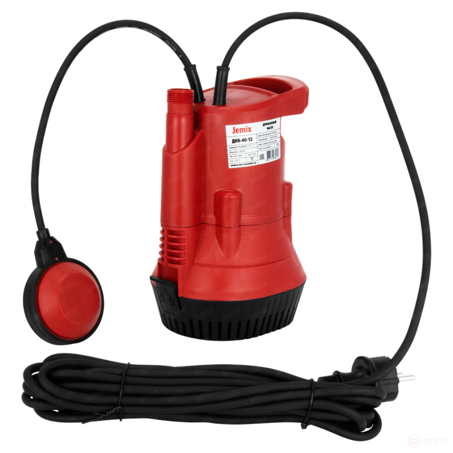 ДНБ-40-12, Бочковой дренажный насос JEMIX, 350 Вт