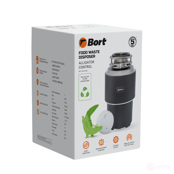 Food waste shredder BORT Alligator Control