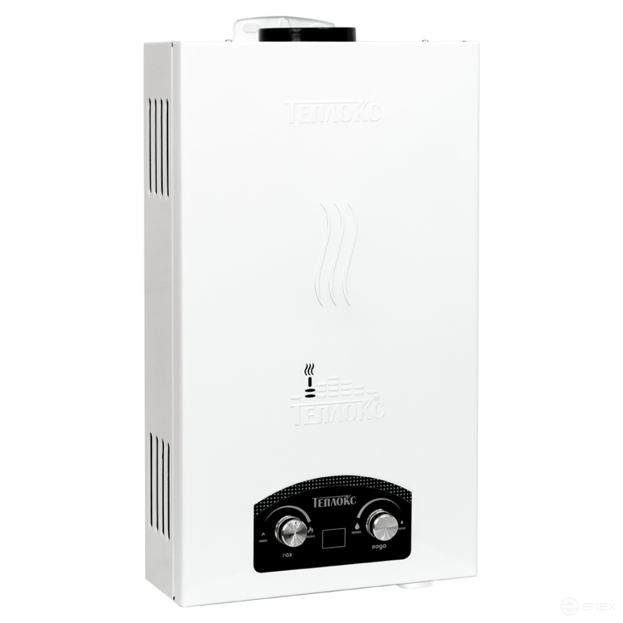 ГПВ-12-Б, Газовый проточный водонагреватель ТЕПЛОКС, 24 кВт, расход 12 л/мин., цвет корпуса белый