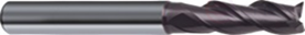 Monolithic carbide universal milling cutter for processing grooves with a central cut, d-20 mm
