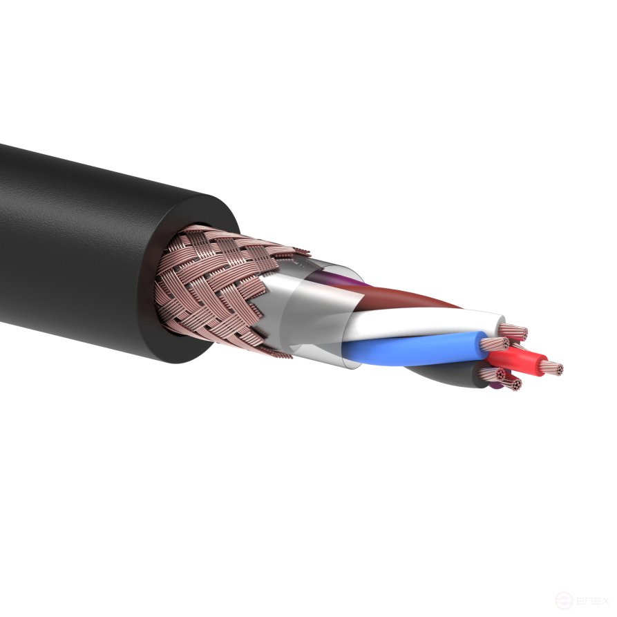 Кабель силовой гибкий экранированный КГВЭВ 3х4