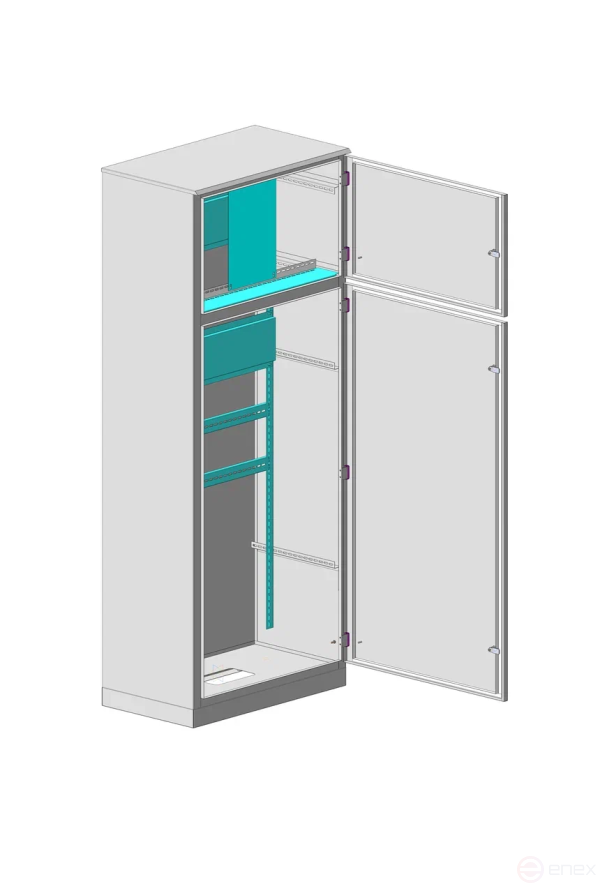 MULTICOLOR Корпус ВРУ-2 IP-54 (450x2000x450) (ШхВхГ) RAL 7035