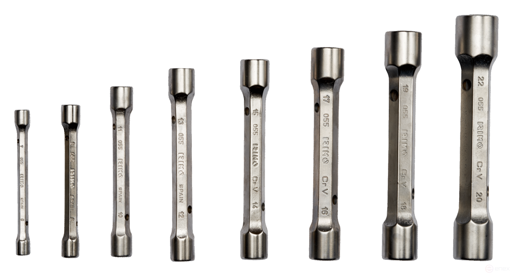 Набор двусторонних торцевых ключей, 8 шт. (6 - 22 мм), чехол