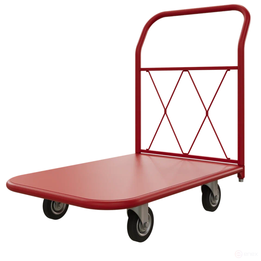 Тележка платформенная ТП 2 RT (600х900) колёса d 125