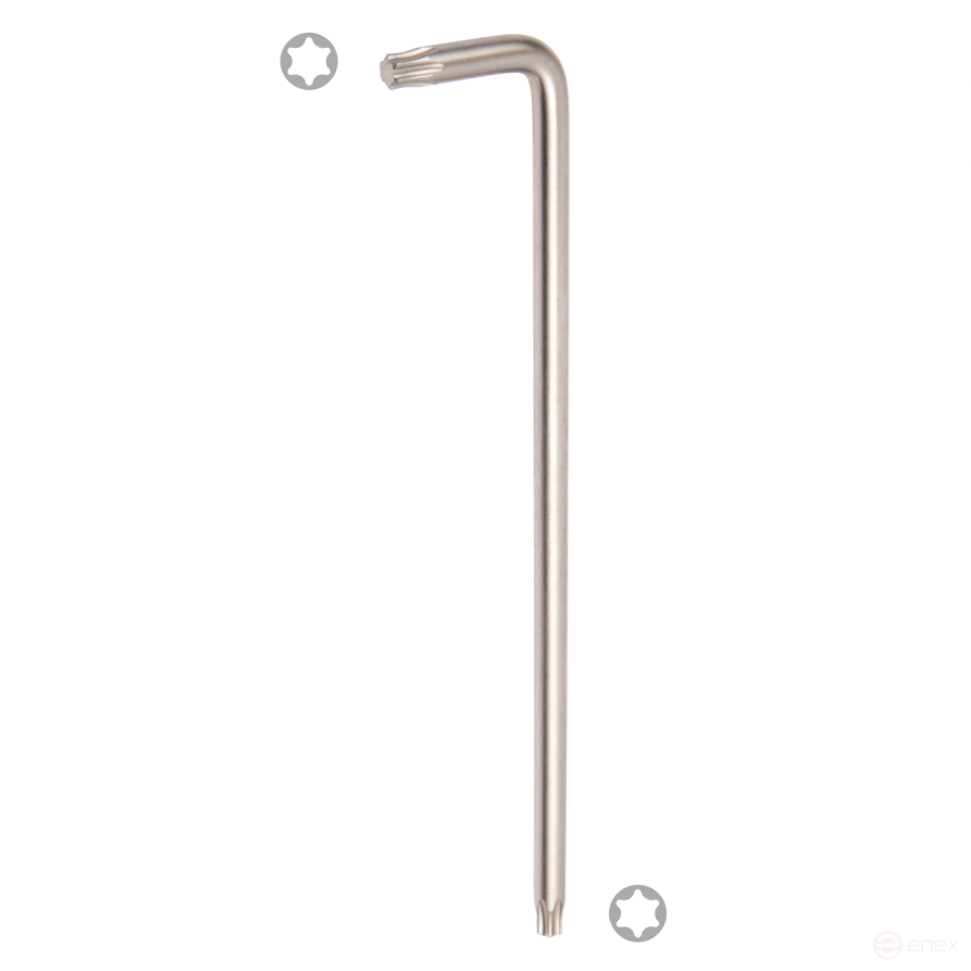 Ключ Г-образный Torx, Т15H, с отверстием KING TONY 116315R