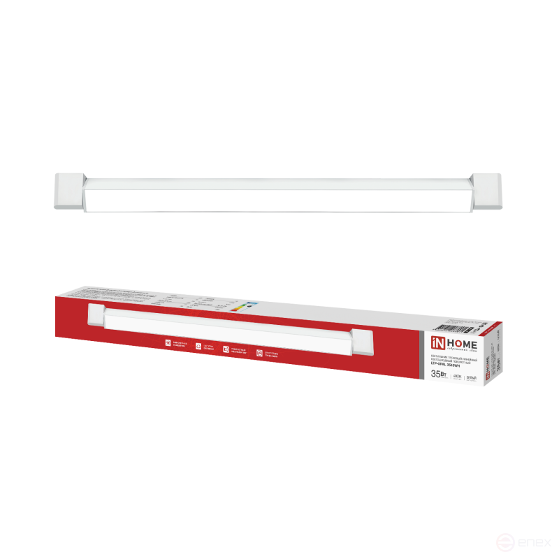 Светильник трековый линейный светодиодный поворотный LTP-OPAL 3540WH 35Вт 4000К 120гр 598мм белый IN HOME