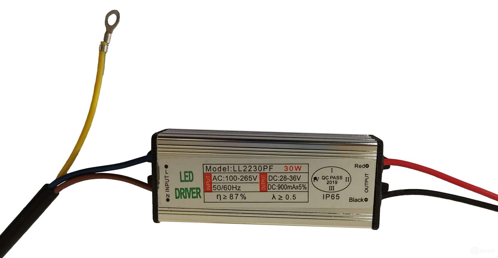 Драйвер для светодиодных светильников Mosvolt LL2230PF 900mA 30W IP65